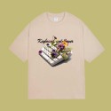 Summer Printed DTG T-Shirt Breathable 240g Cotton Drop Shoulder 100% Woven Fabric