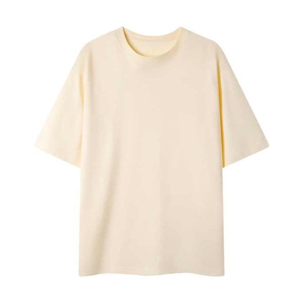 Oversized Blank T Shirt for Men - Private Label Plain Cotton