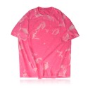 Men's Tie Dye Oversized Loose T-Shirt 100% Cotton 300 Gsm Heavyweight Short Sleeve Knitted Fabric