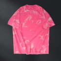 Men's Tie Dye Oversized Loose T-Shirt 100% Cotton 300 Gsm Heavyweight Short Sleeve Knitted Fabric