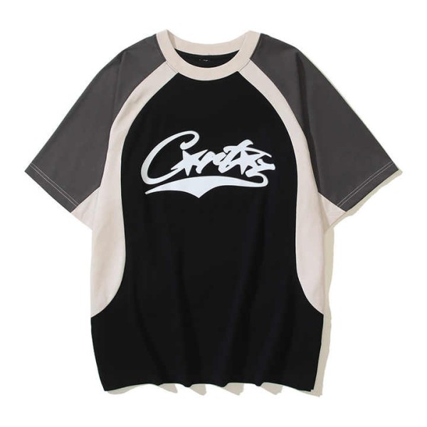 Retro Sports T-Shirt for Men Trendy Casual Loose Half-Sleeved