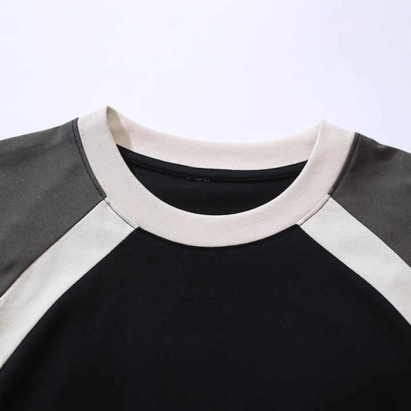 Retro Sports T-Shirt for Men Trendy Casual Loose Half-Sleeved