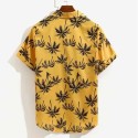 Designer Hawaiian Beach Mens Clothing Casual Fashion Short Sleeve Shirt