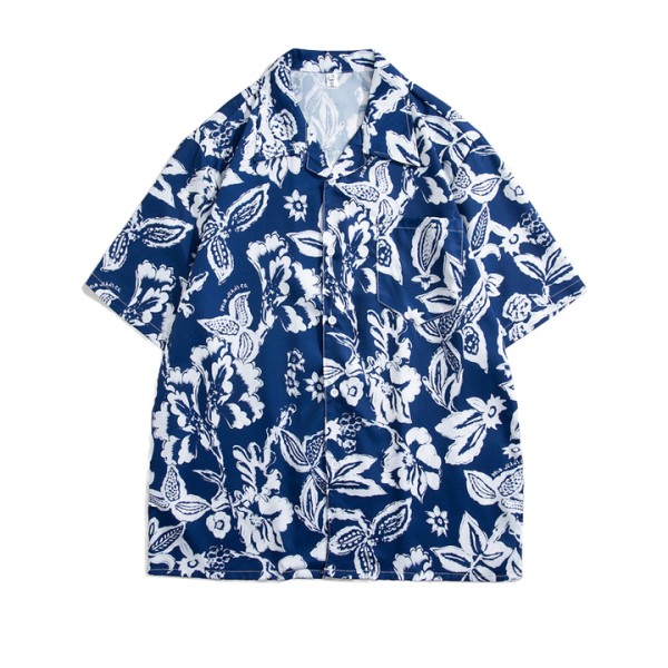 Travel leisure loose and trendy couple's shirt