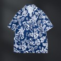 Travel leisure loose and trendy couple's shirt