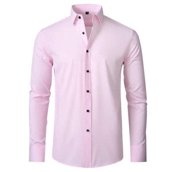 Fashion Men's Formal Shirt Long Sleeve Classic Men Formal Dress Shirt