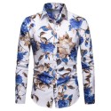 Spring and Autumn Men's Long Sleeved Printed Shirt New Fashion