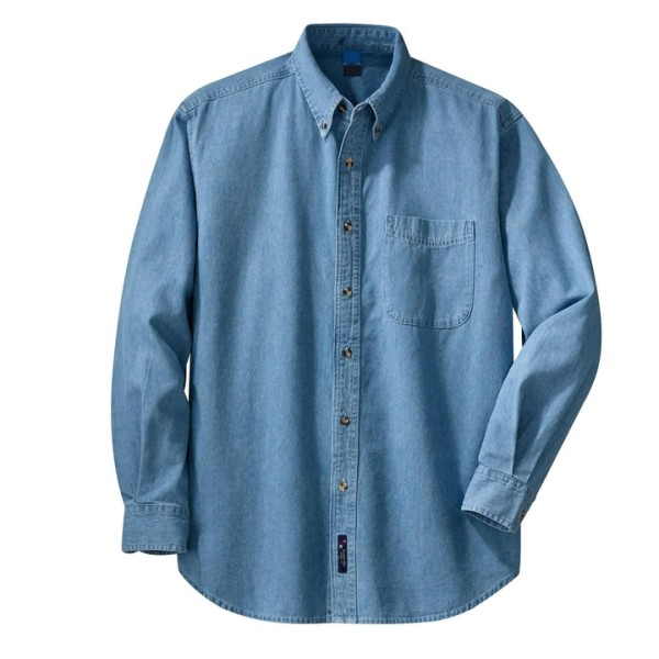 Men's Denim Shirts Design Washed Comfortable Stylish Denim Jeans Shirts