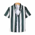 Hawaiian Beach Print Casual Loose Men's Shirt
