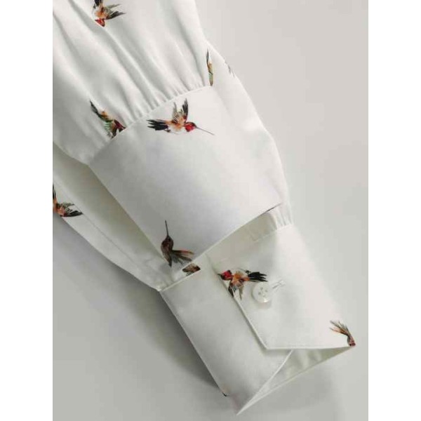Men's 100% Cotton Flannel Dress Shirt Long Sleeved Embroidered