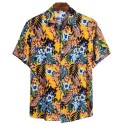 Men's Short Sleeve Button up Shirt Summer Fashion