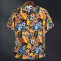Men's Short Sleeve Button up Shirt Summer Fashion