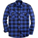 Men's Button Down Regular Fit Long Sleeve Plaid Flannel Casual Shirts