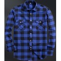 Men's Button Down Regular Fit Long Sleeve Plaid Flannel Casual Shirts