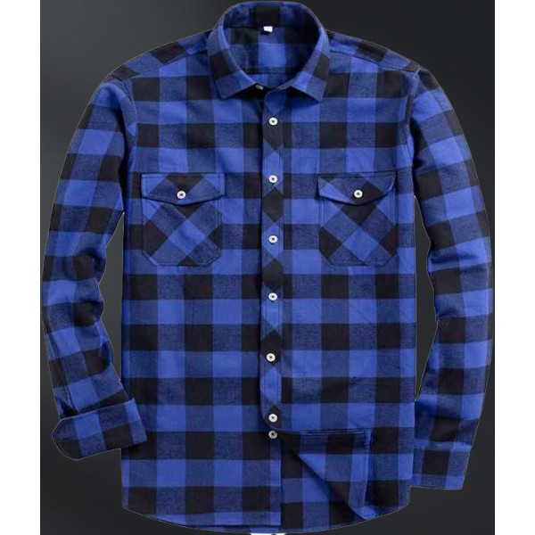 Men's Button Down Regular Fit Long Sleeve Plaid Flannel Casual Shirts