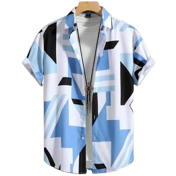 Men's Hawaiian Style Summer Shirt Short Sleeve Casual