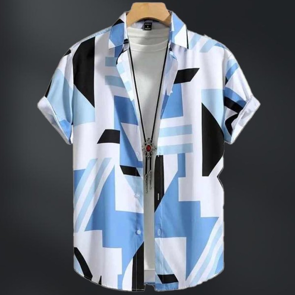 Men's Hawaiian Style Summer Shirt Short Sleeve Casual
