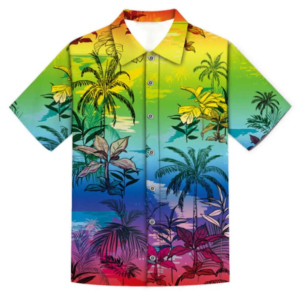 Design Short Sleeve Button up Hawaiian Shirt
