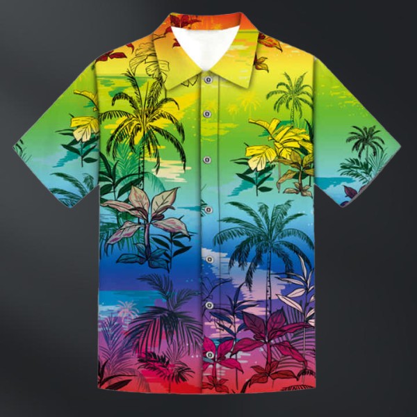 Design Short Sleeve Button up Hawaiian Shirt