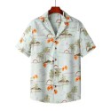 Men's Hawaiian Beach Floral Printed Shirt