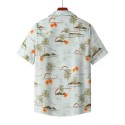 Men's Hawaiian Beach Floral Printed Shirt