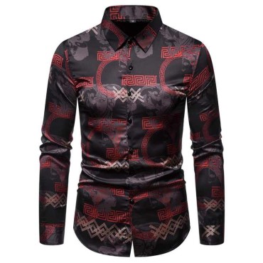 Men's Casual Long Sl...