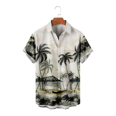 Men's Casual Hawaiia...