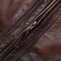 Distressed Vintage Men's Leather Jacket Top Cowhide Genuine Leather Coat