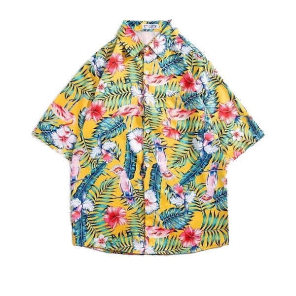 Beach Print Loose Short Sleeved