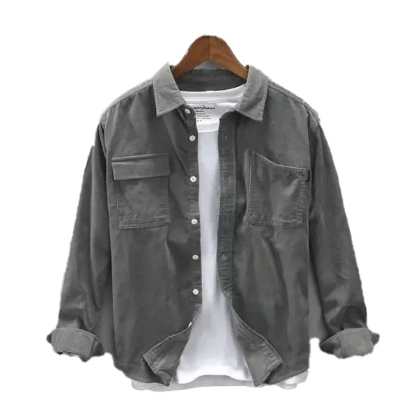 Men's Shirts Solid Yarn Dyed Shirts Customized Printing 100% Cotton Breathable Lightweight