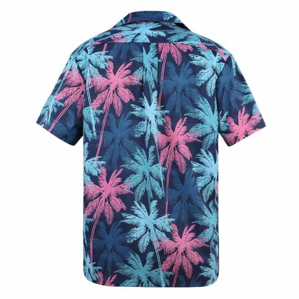 Summer 100% Cotton Digital Printing Men's Short Sleeve Shirts