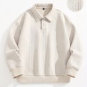 Men's Solid Jacket For Winter And Autumn, Casual Stylish Warm Outdoor Coat