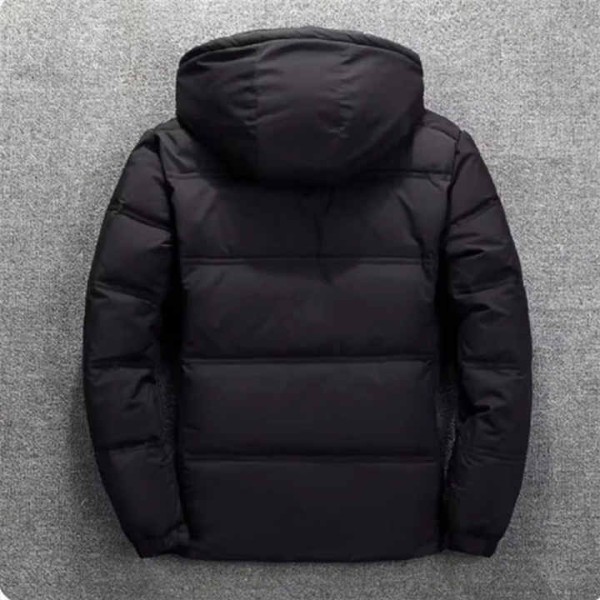 Quality Men's Down Jacket Slim Fit Thick Warm Hooded Coat