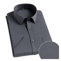 Men's Cotton Casual Shirt Stand-up Collar Long Sleeve Men's Shirts Formal Office Dress Shirts for Men