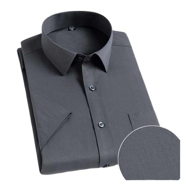 Men's Cotton Casual Shirt Stand-up Collar Long Sleeve Men's Shirts Formal Office Dress Shirts for Men