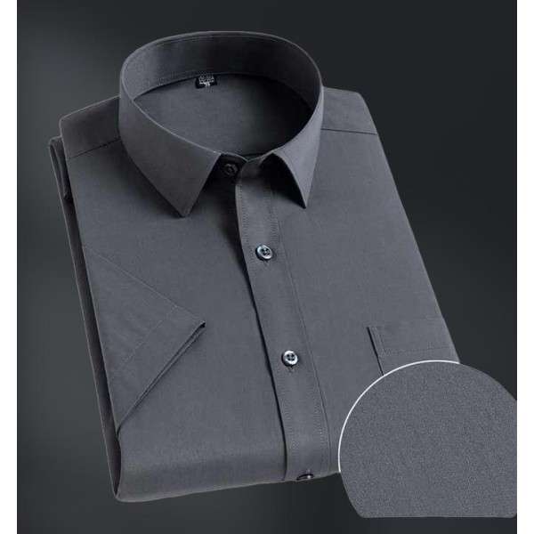 Men's Cotton Casual Shirt Stand-up Collar Long Sleeve Men's Shirts Formal Office Dress Shirts for Men