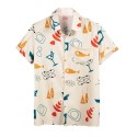 Print 100% Polyester Summer 3d Beach Flower Print Hawaiian Shirts