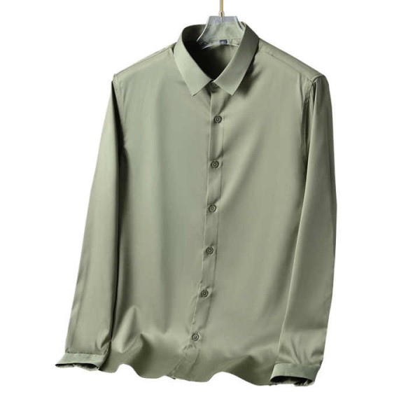 Men's New Style Spring Summer Shirt Non-Ironing Anti-Wrinkle Slim-Fit