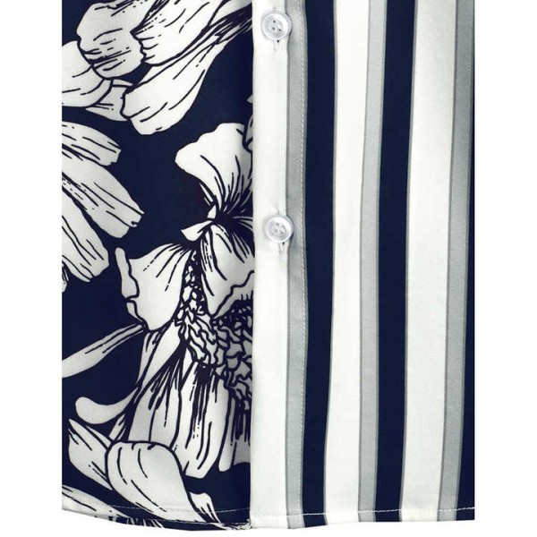 Fashion Summer Shirt For Men's Casual Printed Shirt