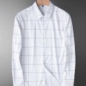 Men's Shirt Non-iron Plaid Shirt Men's Long-sleeved Business