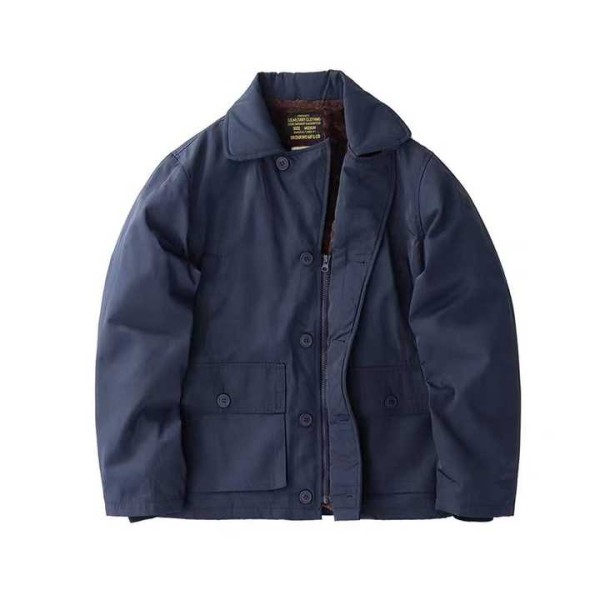 Men's Casual Winter Parka Jacket Solid Color Thick Warm Outwear Streetwear Plus Size Coat