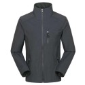 Mens Windproof Waterproof Breathable Plain Softshell Jacket