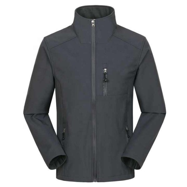 Mens Windproof Waterproof Breathable Plain Softshell Jacket