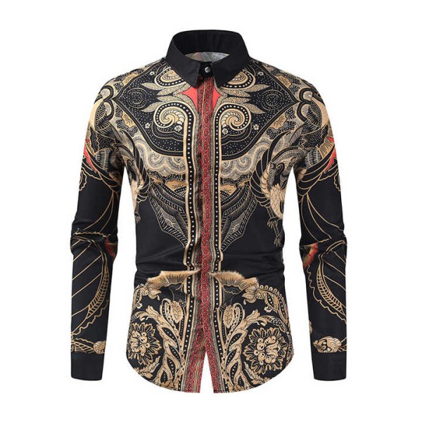 Men's Party Wear Casual Shirt Plus Size Men's Shirts