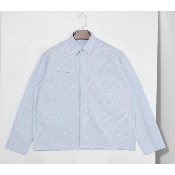 Men's Button-Up Shirts Solid Color Long Sleeve