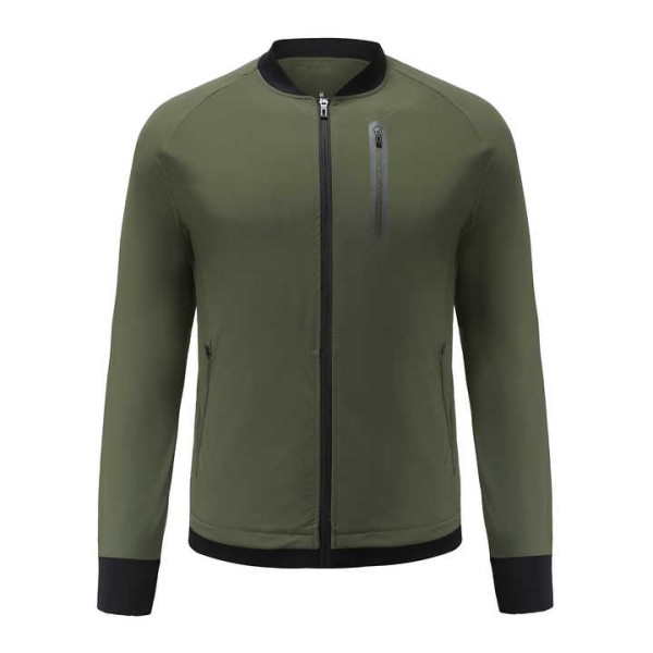 100% Polyester Men's Slim Bomber Jacket