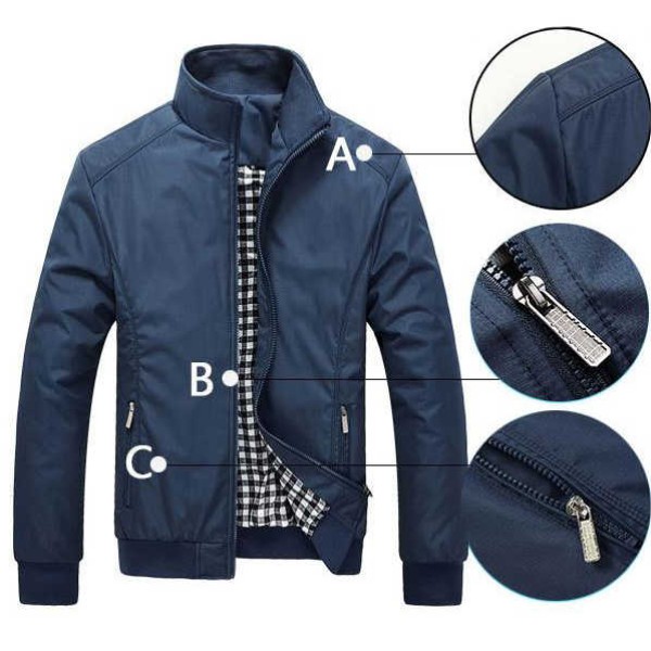 Men's Clothes Fall Winter Men's Jacket Windproof Autumn Long Sleeve Casual Jacket
