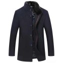 Men's Long Autumn Jacket Coat Man Winter Men's Oversized Swing Windbreaker Coat