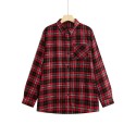 New Men's Slim-Fit Checkered Cotton Long Sleeve Shirt