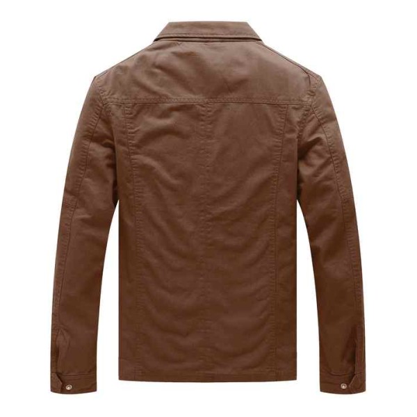 Autumn High Quality Cotton 100% Men's Jacket Printed Windbreaker Coat